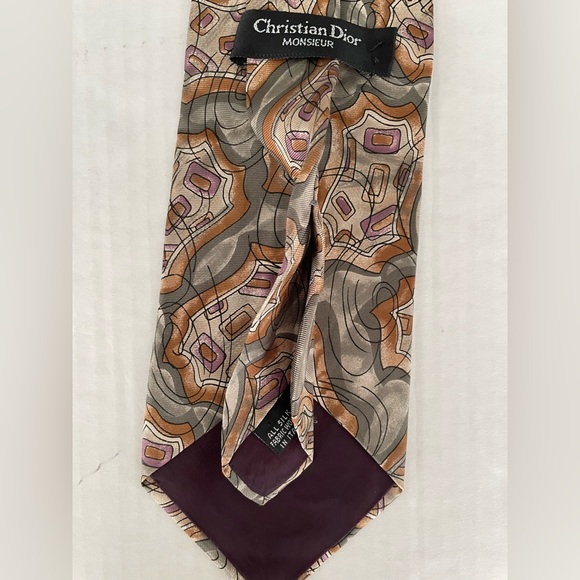 Christian Dior Monsieur Silk Ties Bundle- Multicolor Geometric Designs - Picture 8 of 13